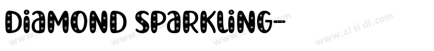 diamond sparkling字体转换